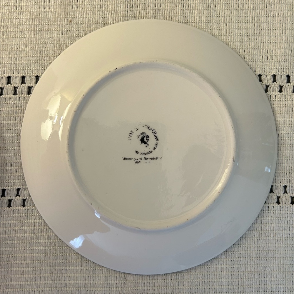 Royal Norfolk Mediterranean Art Deco Black & White Dinner Set 7 pieces - Picture 9 of 9